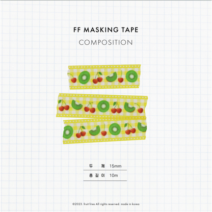 Sweet and Sour Kiwi Cherry Masking Tape