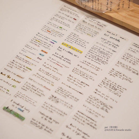 Die-Cut Sticker Roll - Healing Phrases