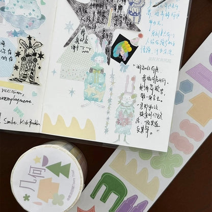 Die-Cut Sticker Roll - Geometry