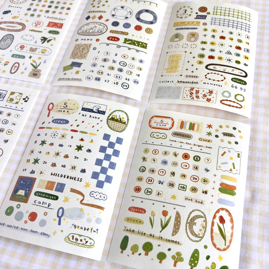 Lovely sticker sheets