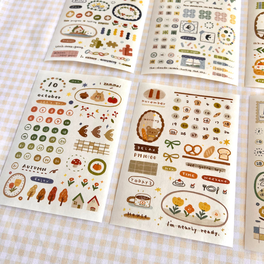 Lovely sticker sheets