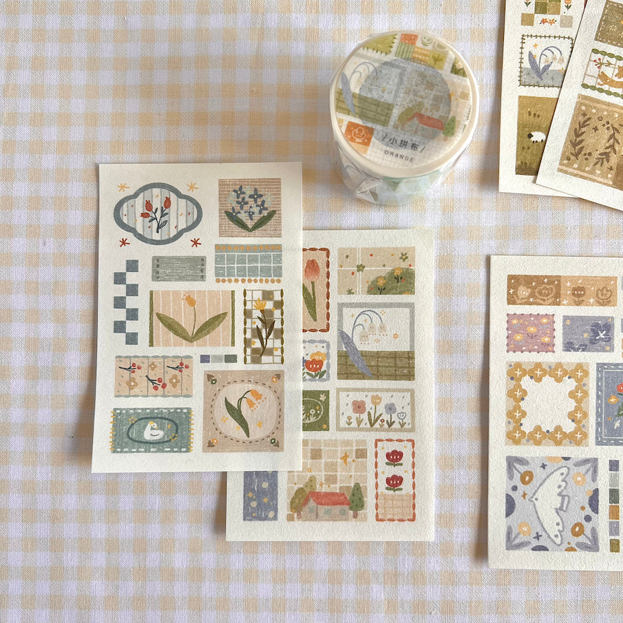 Memo pad patchwork designs