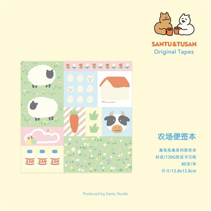 SANTU & TUSAN Original Notepad - Cheese & Farm