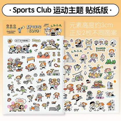 Sports themed stickers