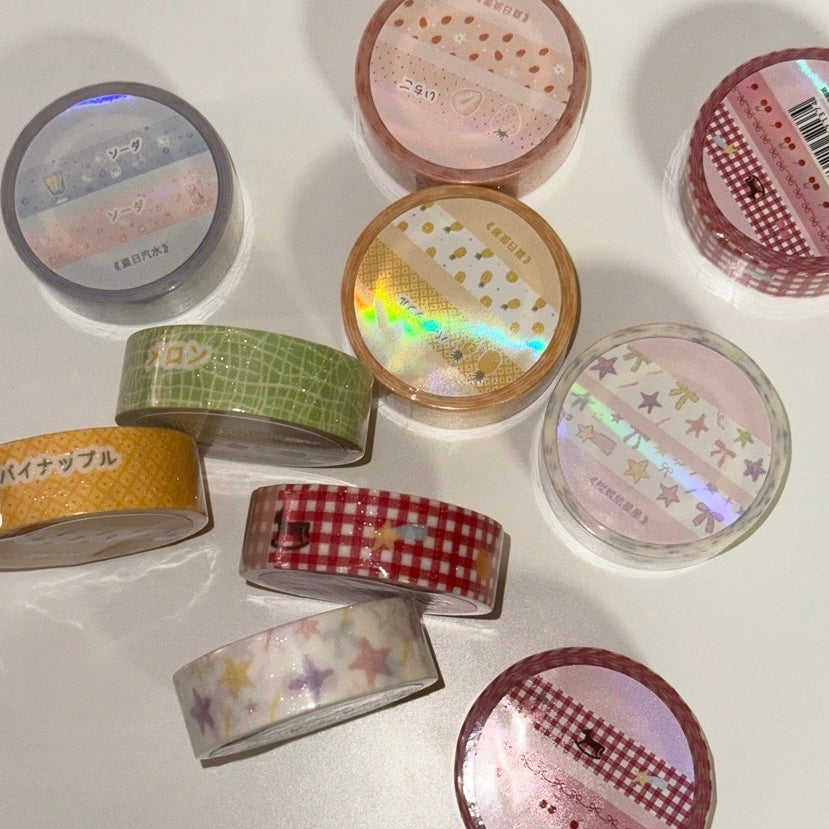 Shiny washi tapes