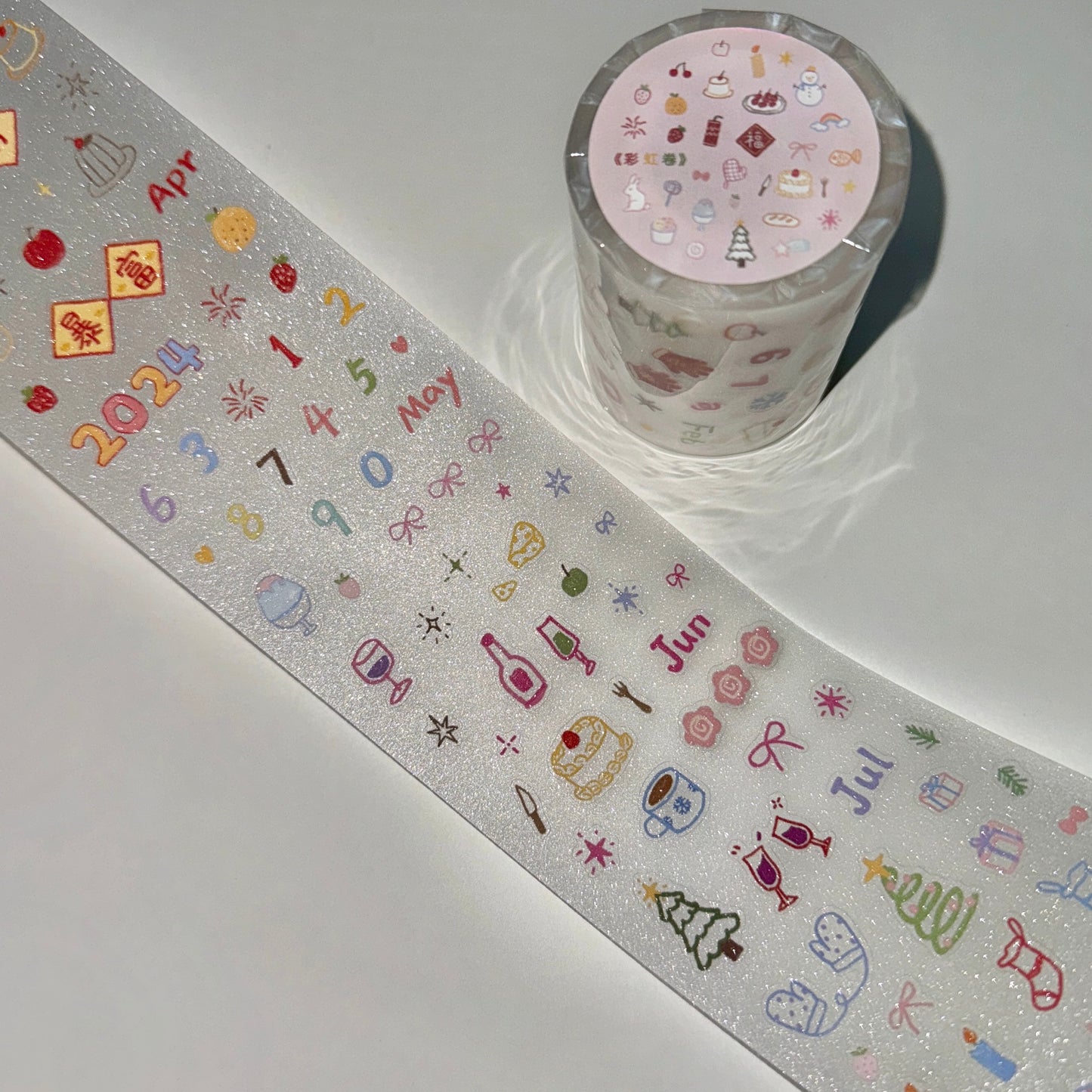 Shinny PET sticker roll