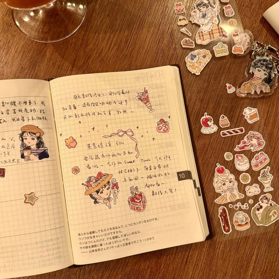 Use cute stickers in journaling