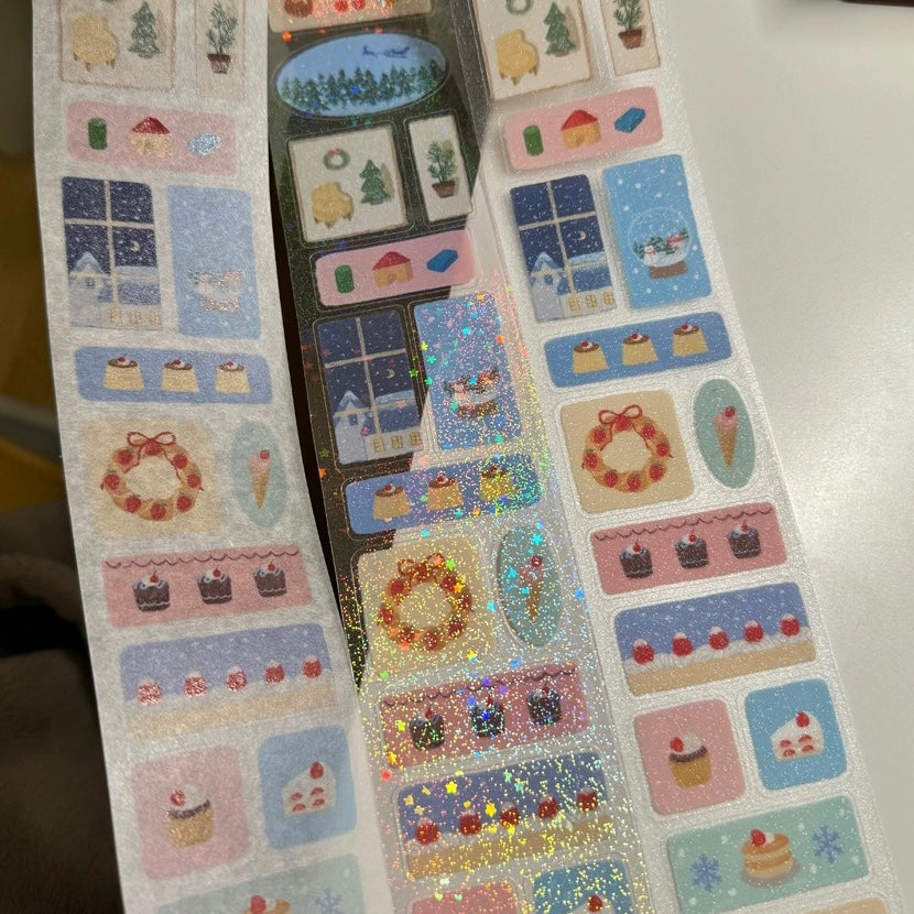 Winter themed stickers