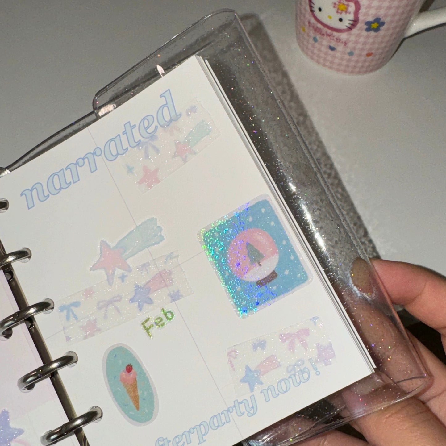 Use stickers in journaling