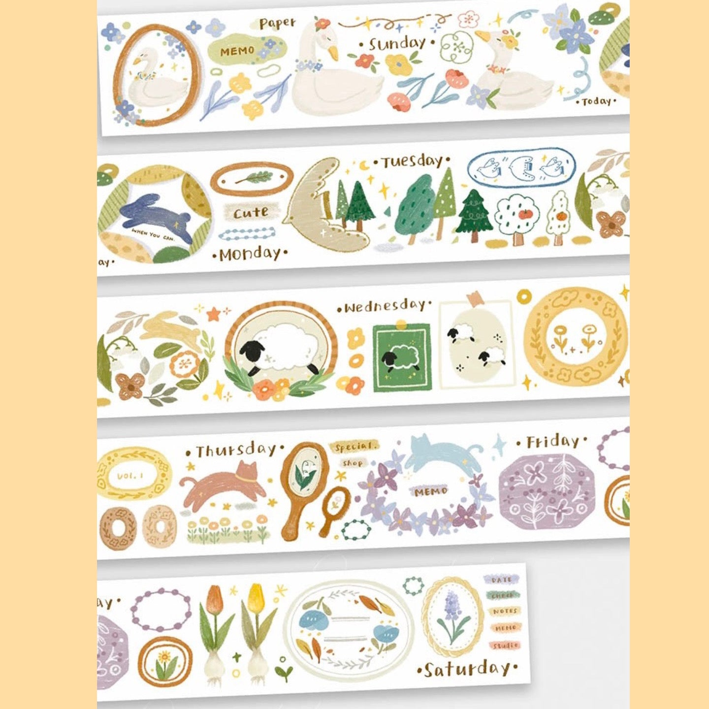 Washi tape designs