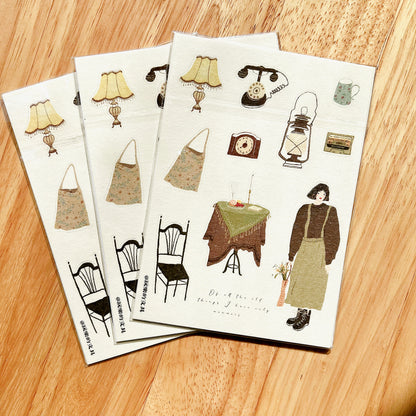 Die-Cut Sticker Sheets - Vintage