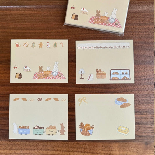 Bakery themed memo pad