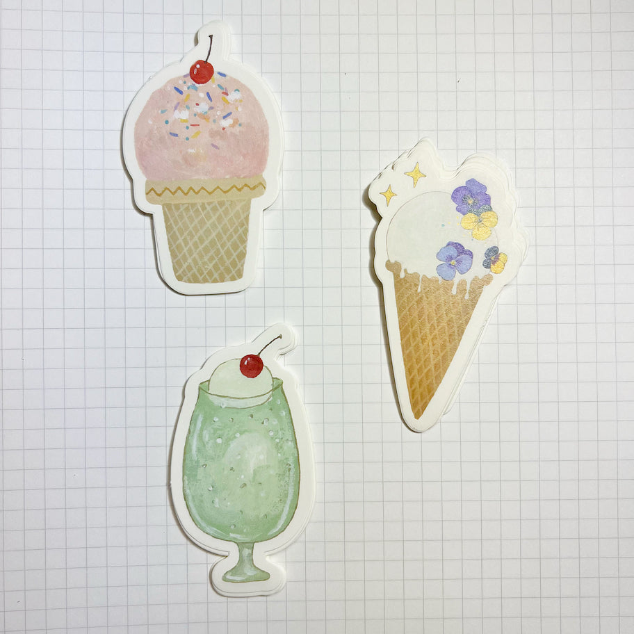 Ice cream memo pad