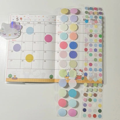 Use polka dots in planners