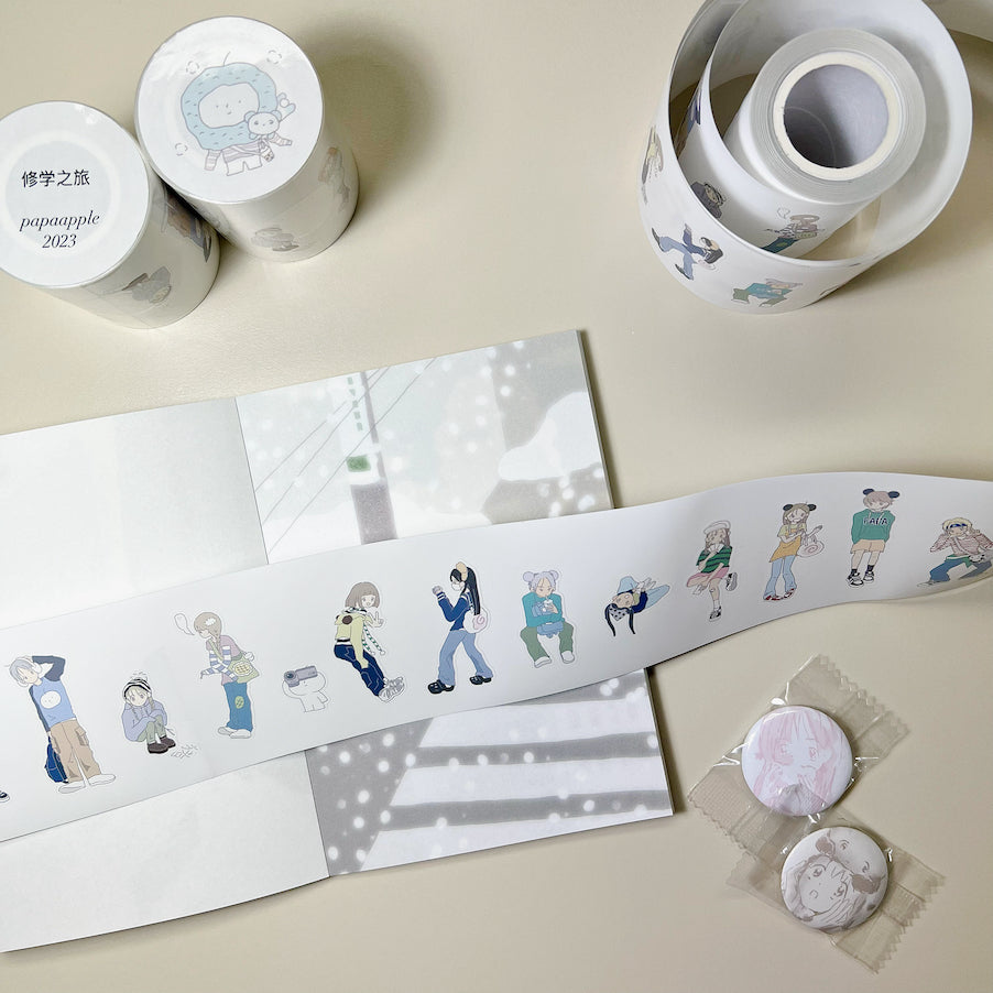 Lovely die-cut sticker roll designs