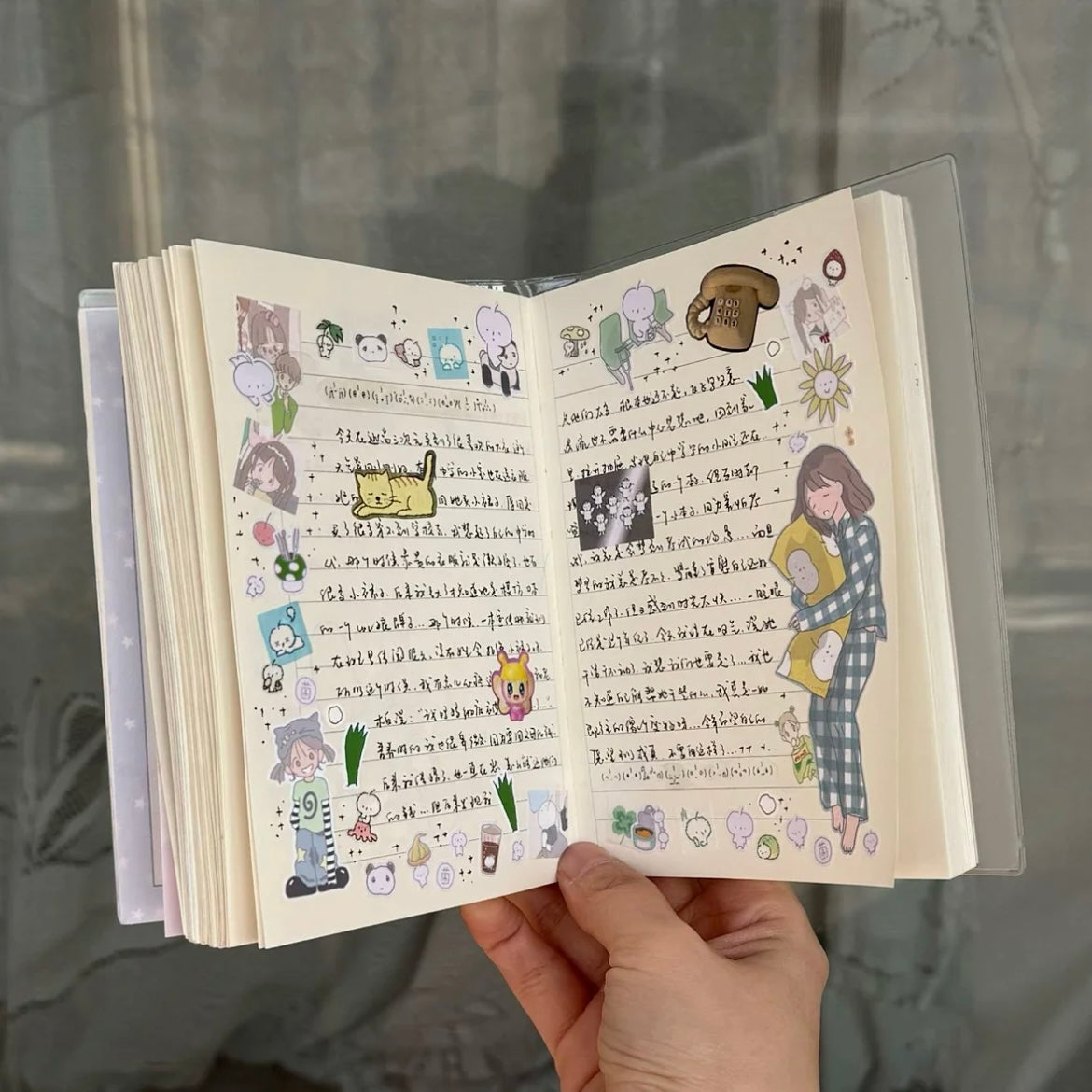 Use stickers in journaling