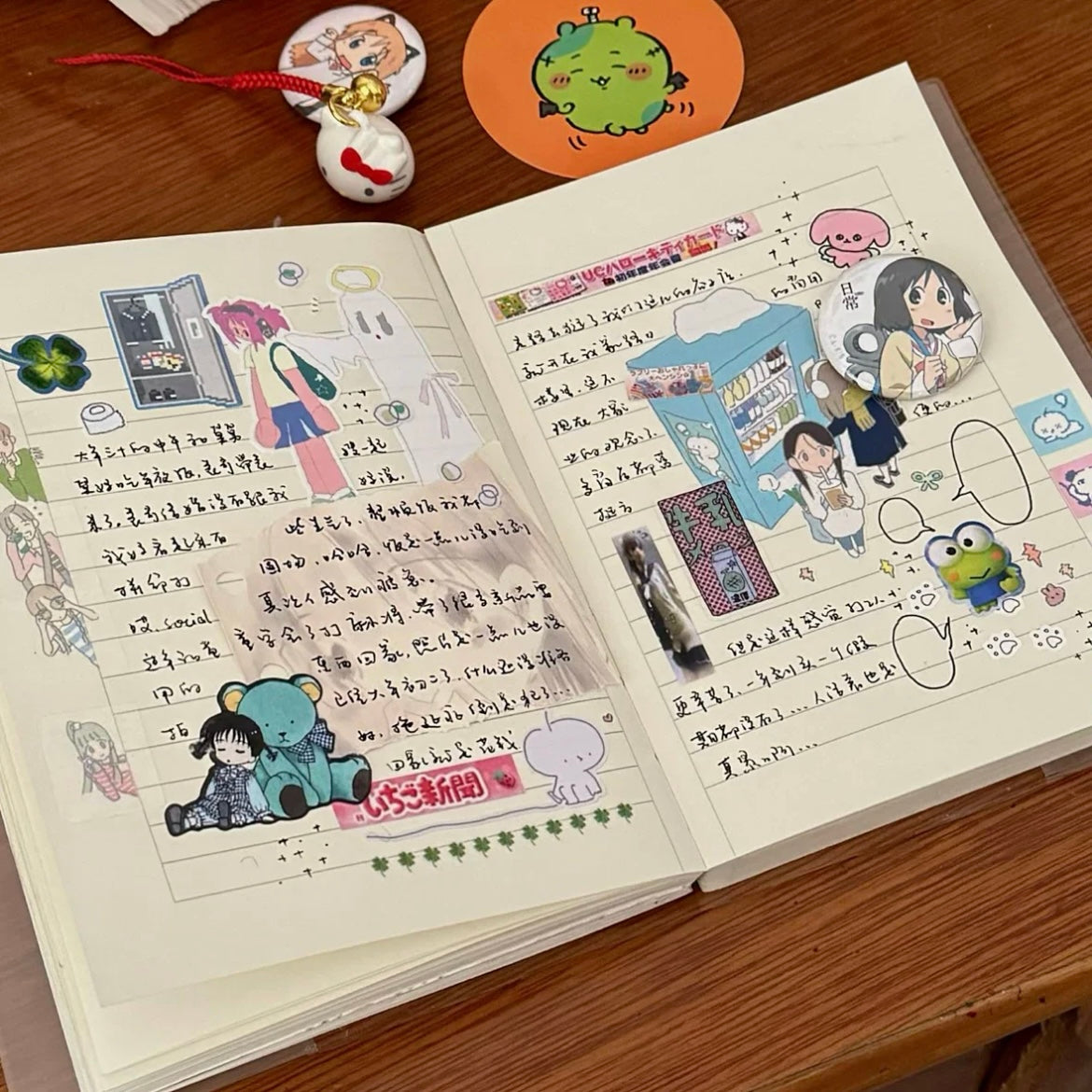 Use stickers in journaling