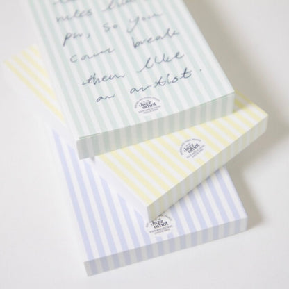 Memo pads in refreshing colors