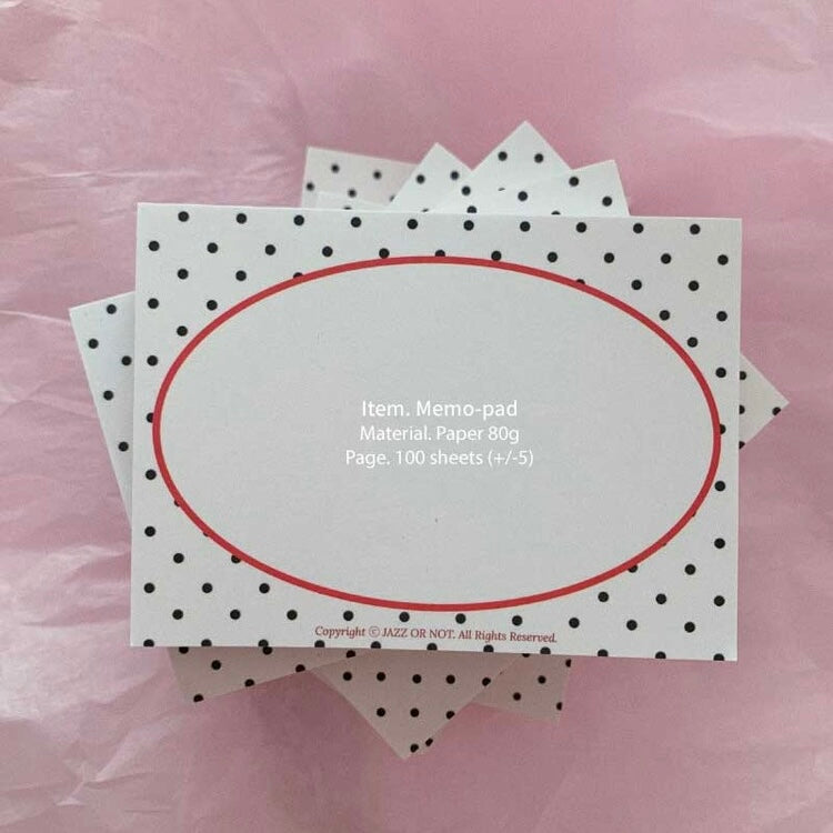 Polka Dot Memo Pad