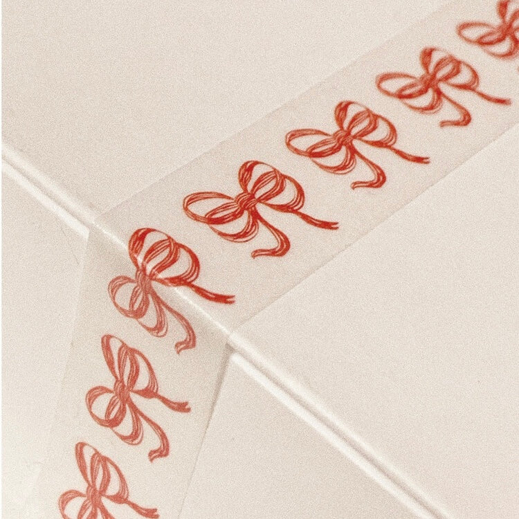 Red Ribbon Masking Tape