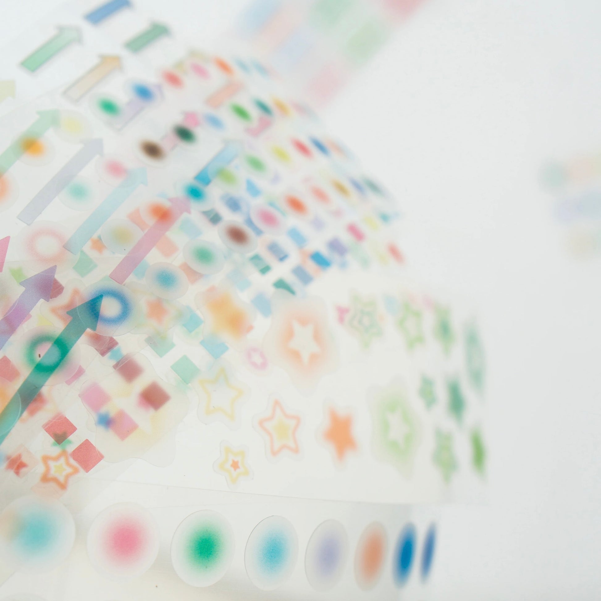 simple designs transparent sticker roll