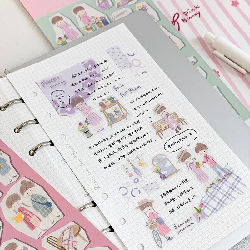 Use stickers in journaling