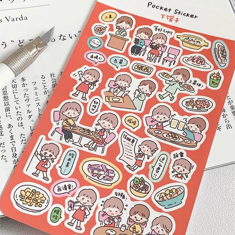 Pocket-sized sticker sheet