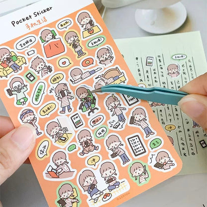 Pocket-sized sticker sheet