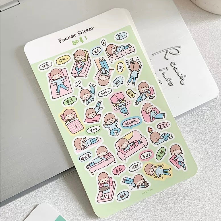 Pocket sized stickers