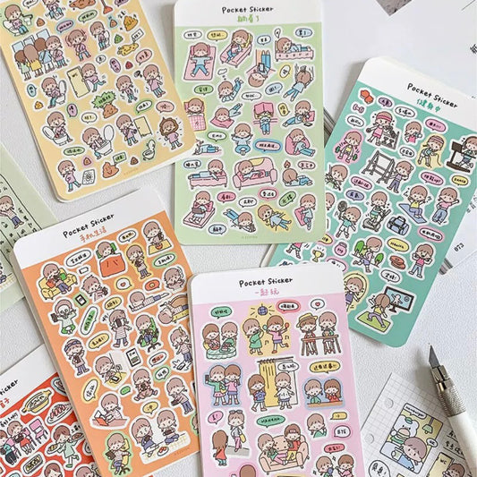 Pocket-sized sticker sheets