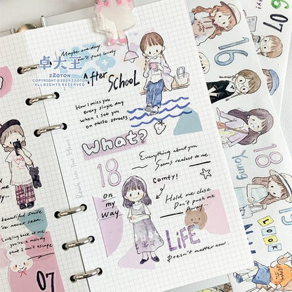 Use stickers in journaling