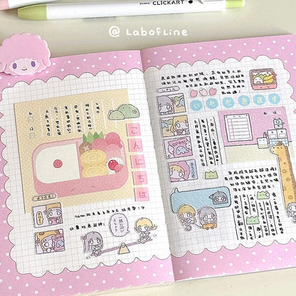 Use cute stickers in journaling