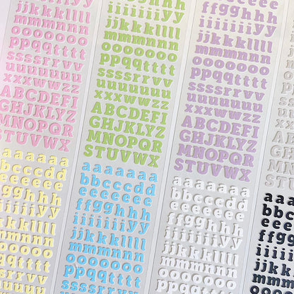 Colorful Letter Stickers