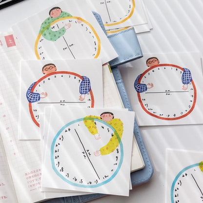 Memo Pad of Clock Designs