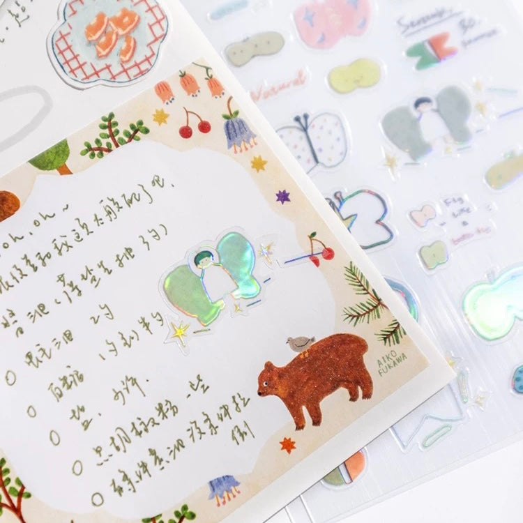 Use stickers in journaling