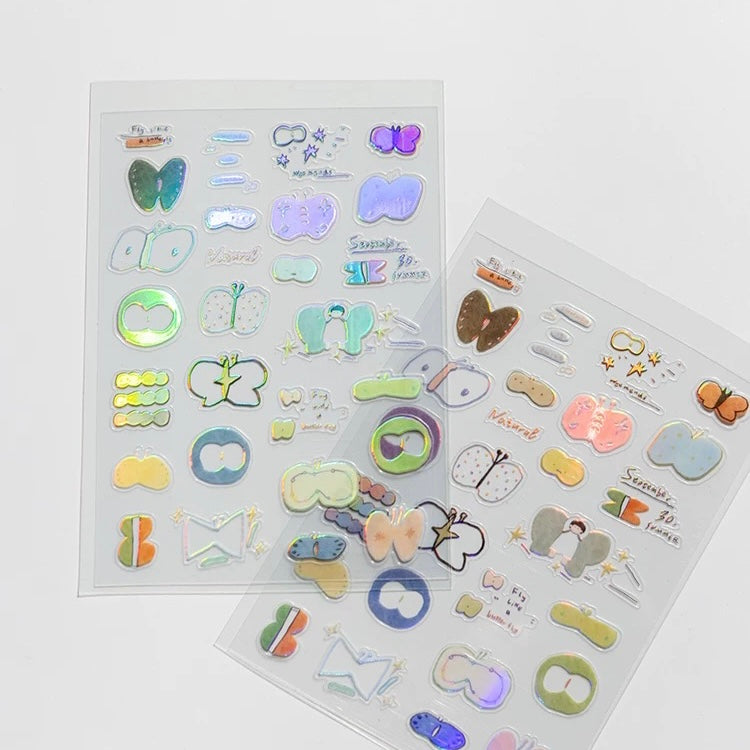 PET Shiny Sticker Sheet