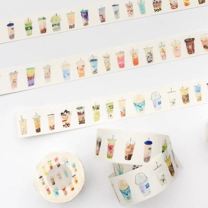 Milk Tea themed washi tape