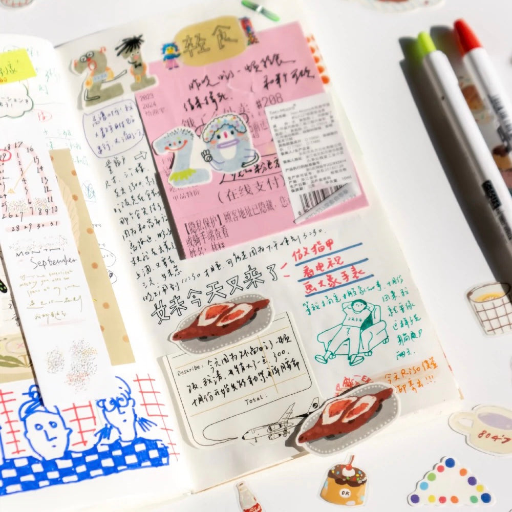 Use washi tape in journaling