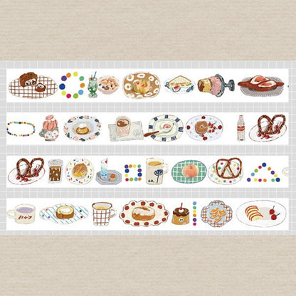 Washi tape featuring food designs