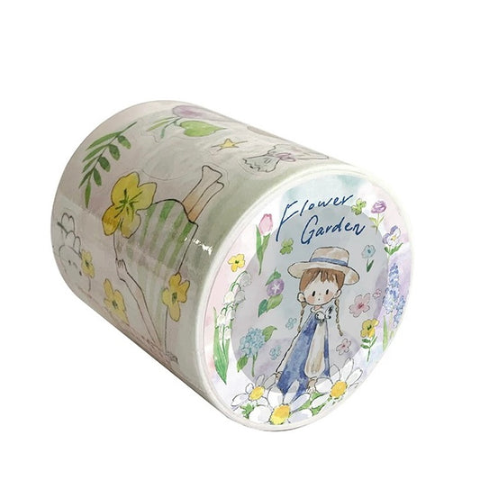 Flower Themed Die-Cut Sticker Roll