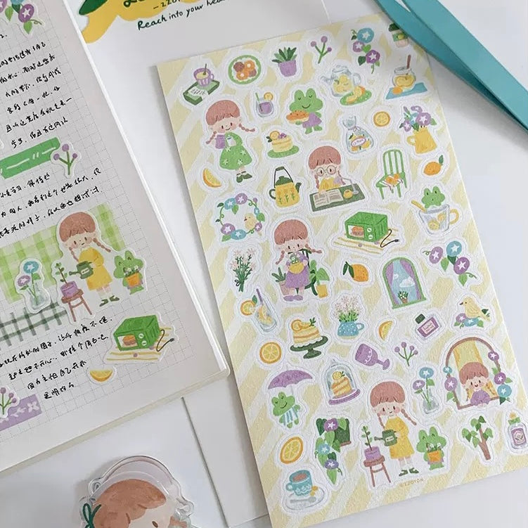 Die-Cut Sticker Sheets - Watercolor Style 2.0