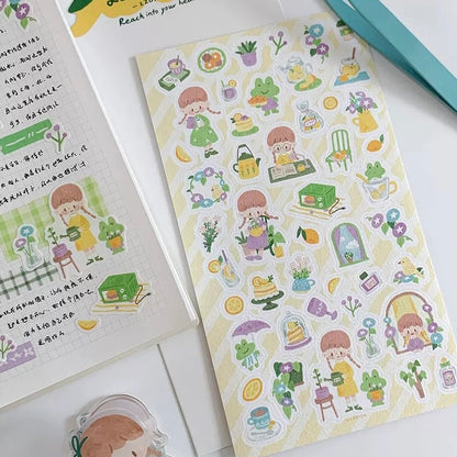 Die-Cut Sticker Sheets - Watercolor Style 2.0