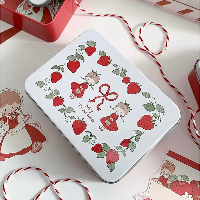 Strawberry Themed Tin Box