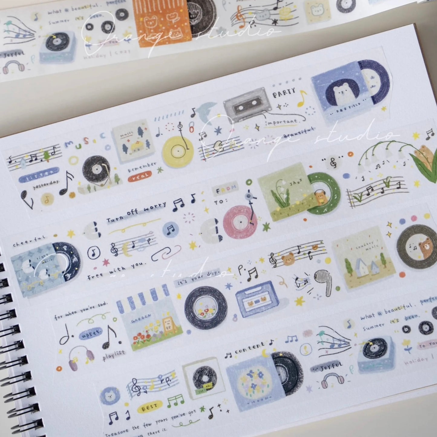 Washi Tape - Music Note & Vintage Things