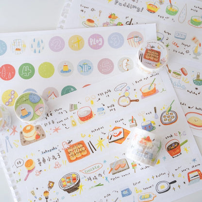 Washi Tape - Food & Little Dots