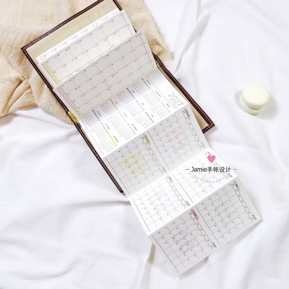 Loose Leaf Paper Refills - 2027 Full Year Schedule Planner