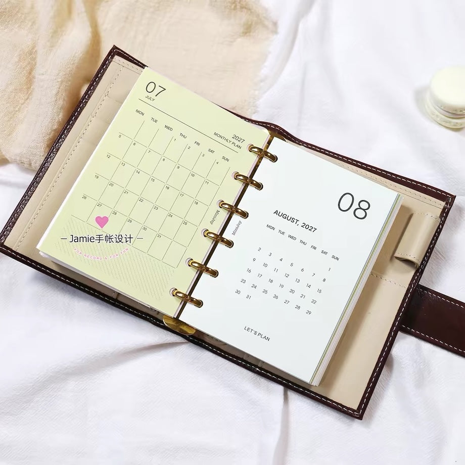 Loose Leaf Paper Refills - 2027 Monthly Schedule