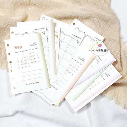 Loose Leaf Paper Refills - 2027 Monthly Schedule