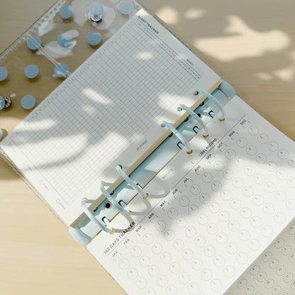 6-Hole Loose Leaf Paper Refills - Tracker - A6 Personal Size