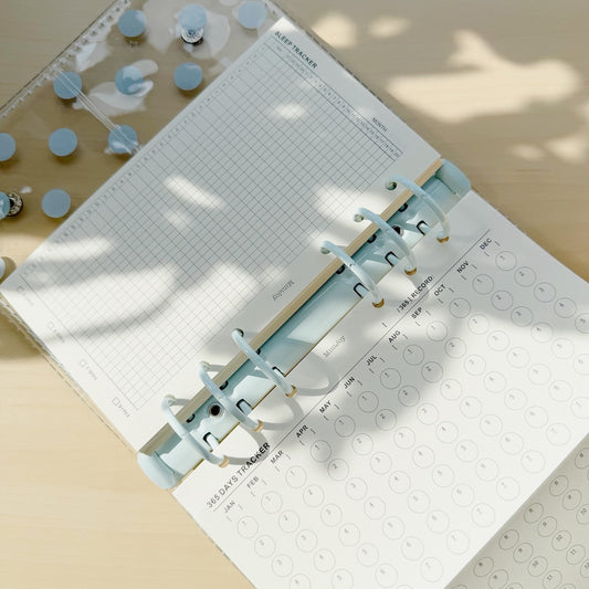 6-Hole Loose Leaf Paper Refills - Tracker - A6 Personal Size